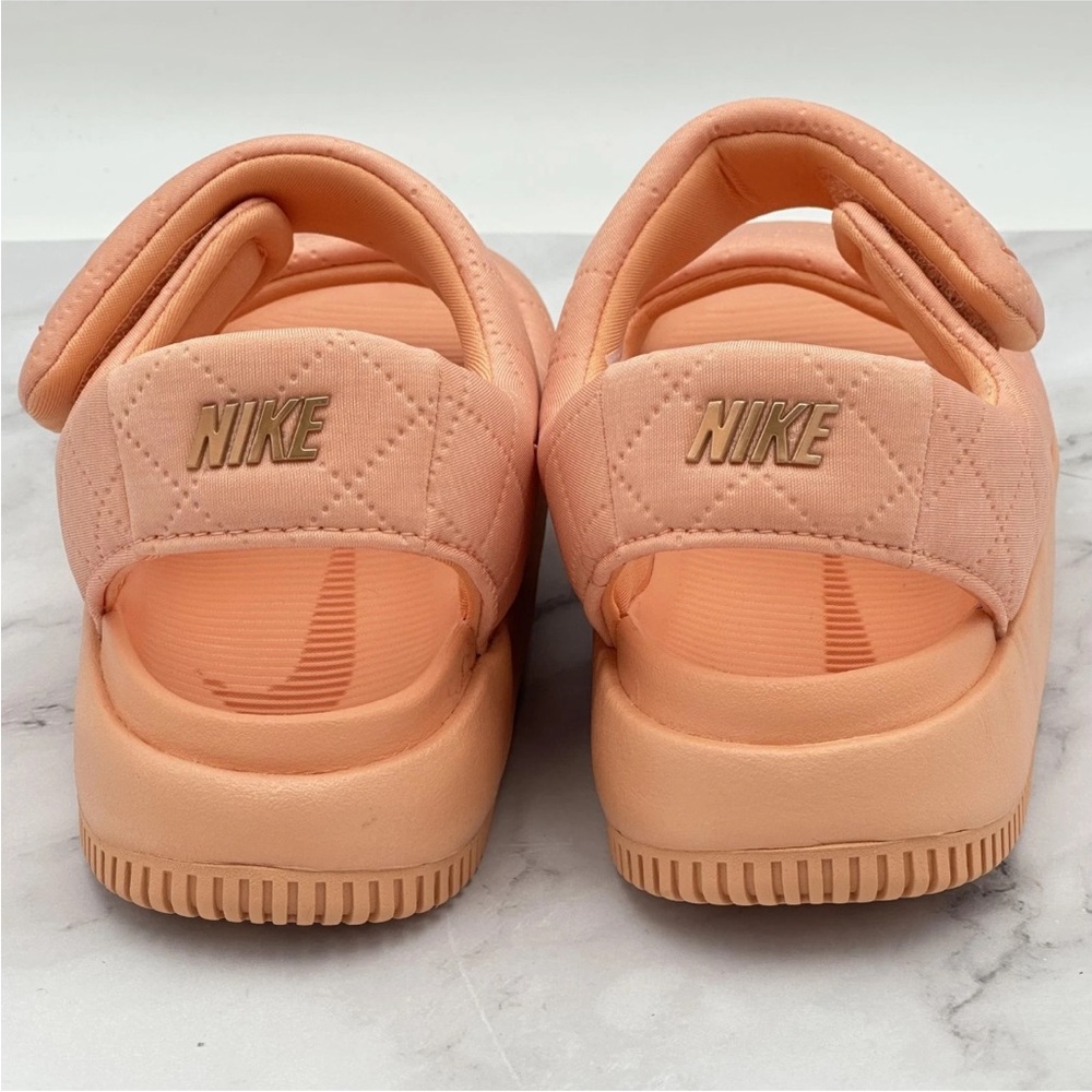 Nike Calm SE Sandals Womens 8 Apricot Agate Quilted Strap HJ9000-800 NWOB - Picture 7 of 14